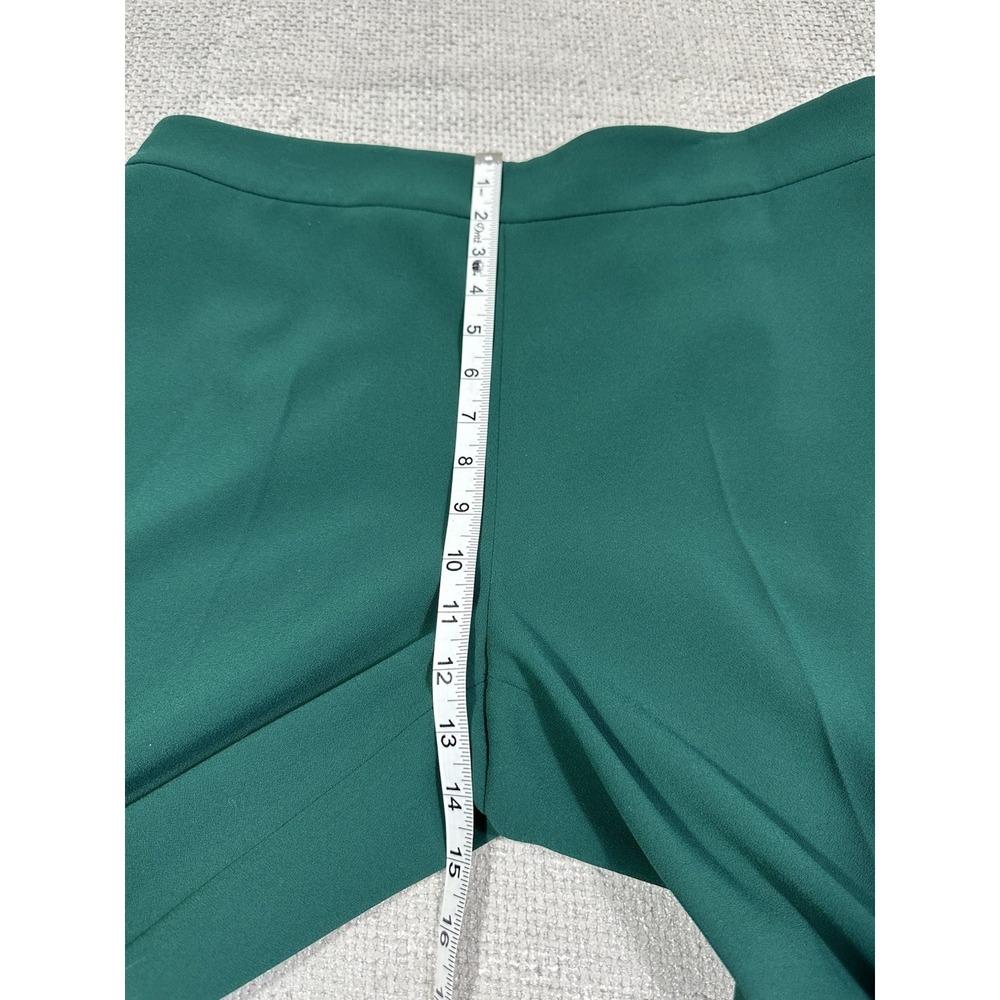 Zara Trousers Womens XL 35x34 Green Pants‎ Career Side Zip - Picture 5 of 10